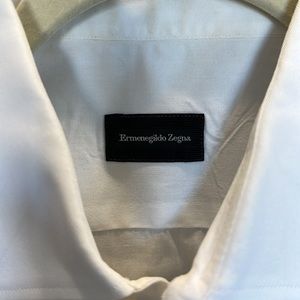 Luxury Italian Quality: Men's Ermenegildo Zegna Dress Shirt, Size 15.5